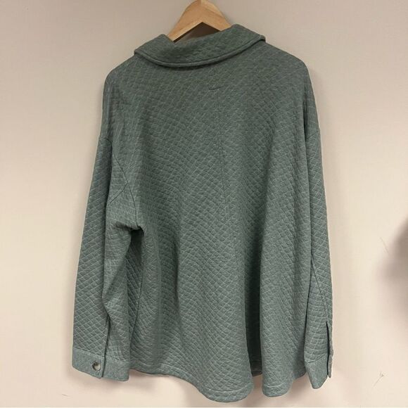 NWT J Jill quilted green sage jacket.  Size XL - Picture 6 of 8